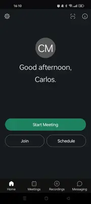 WebEx Meetings android App screenshot 0